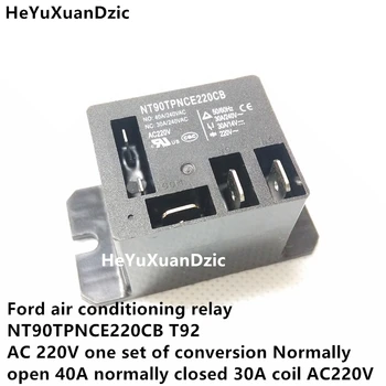 1Pcs Relay NT90TPNCE220CB T92 Air conditioning relay AC 220V one set of conversion Normally open 40A normally closed 30A
1Pcs Relay NT90TPNCE220CB T92 Air conditioning relay AC 220V one set of conversion Normally open 40A normally closed 30A