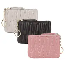 Fashion Ladies Sheepskin Mini Wallet Card Key Holder Zip Coin Purse Floral Pendant Clutch Bag Small Handbag Bag 
Fashion Ladies Sheepskin Mini Wallet Card Key Holder Zip Coin Purse Floral Pendant Clutch Bag Small Handbag Bag
