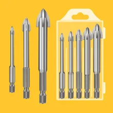 5Pcs Efficient Universal Drilling Tool Cemented Carbide Drill Bit Ceramic Brick Wall Hole Opening Power Utility Tools Accessorie
5Pcs Efficient Universal Drilling Tool Cemented Carbide Drill Bit Ceramic Brick Wall Hole Opening Power Utility Tools Accessorie