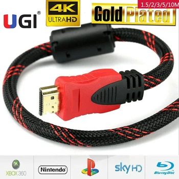 UGI 1080P HDMI Cable HD High Speed 3D HDTV HDMI to HDMI Lead 1.5m 3m 5m 10m For PC PS3 Xbox360 Projector BluRay player 2020
UGI 1080P HDMI Cable HD High Speed 3D HDTV HDMI to HDMI Lead 1.5m 3m 5m 10m For PC PS3 Xbox360 Projector BluRay player 2020