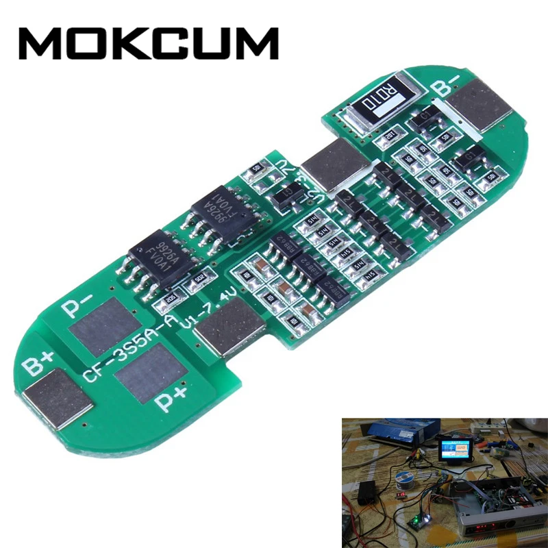 3S 6A Polymer Lithium Battery Charger Protection Board Li-ion Charging Protect Module For 3pcs 18650 Lithium Battery
3S 6A Polymer Lithium Battery Charger Protection Board Li-ion Charging Protect Module For 3pcs 18650 Lithium Battery