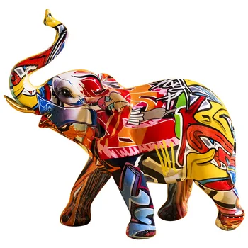 Creative Painted Colorful Elephant Resin Craft Ornament Home Living Room Wine Cabinet Porch Wine Cabinet Decorations
Creative Painted Colorful Elephant Resin Craft Ornament Home Living Room Wine Cabinet Porch Wine Cabinet Decorations