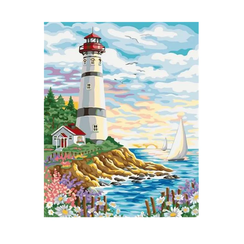 Lighthouse stands Paint by number Full Set Tools Fills Oil Painting by numbers for adults Art Home decor Diy Number painting
Lighthouse stands Paint by number Full Set Tools Fills Oil Painting by numbers for adults Art Home decor Diy Number painting
