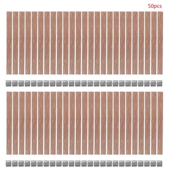 50Pcs 8mm Wooden Wick Candle Core Sustainer Tab DIY for Candles Making Soy Wax
50Pcs 8mm Wooden Wick Candle Core Sustainer Tab DIY for Candles Making Soy Wax