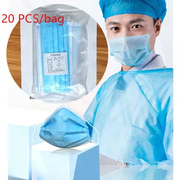 Adult 3 Layer Disposable Face Masks Air Pollution Protection Polypropylene Masks for Personal Health 20Pcs
Adult 3 Layer Disposable Face Masks Air Pollution Protection Polypropylene Masks for Personal Health 20Pcs