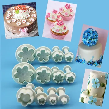 4PCS/SET Plum Blossom Flower Fondant Plunger Molds Cutters Embosser Wintersweet Sugar Craft Moulds Fondant Cake Decorating tools
4PCS/SET Plum Blossom Flower Fondant Plunger Molds Cutters Embosser Wintersweet Sugar Craft Moulds Fondant Cake Decorating tools