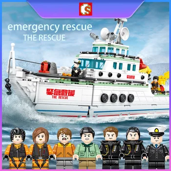 SEMBO BLOCK Simulation Marine Military Search And Rescue Ship Model Can DIY Small Particles Building Blocks Toys For Children
SEMBO BLOCK Simulation Marine Military Search And Rescue Ship Model Can DIY Small Particles Building Blocks Toys For Children