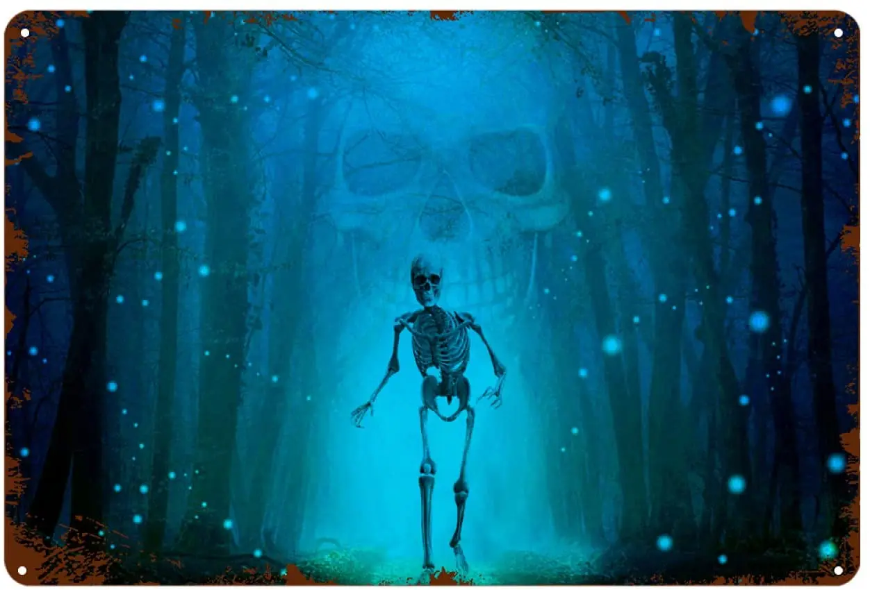 EnpeoZo Halloween Skull Tin Sign Decorative Iron Painting Retro Metal Plaque Sheet Wall Art Decor for Home Bars Clubs Cafes
EnpeoZo Halloween Skull Tin Sign Decorative Iron Painting Retro Metal Plaque Sheet Wall Art Decor for Home Bars Clubs Cafes