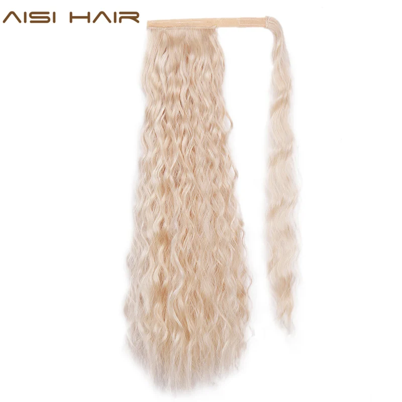 AISI HAIR Corn Wavy Long Ponytail Synthetic Hairpiece Wrap on Clip Hair Extensions Ombre Brown Pony Tail Blonde Fack Hair
AISI HAIR Corn Wavy Long Ponytail Synthetic Hairpiece Wrap on Clip Hair Extensions Ombre Brown Pony Tail Blonde Fack Hair