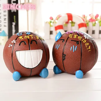 Cute Text Smiley Crying Face Piggy Bank Creative Resin Cartoon Basketball Coins Storage Box Kids Toys Home Decor Safe Money Box 
Cute Text Smiley Crying Face Piggy Bank Creative Resin Cartoon Basketball Coins Storage Box Kids Toys Home Decor Safe Money Box