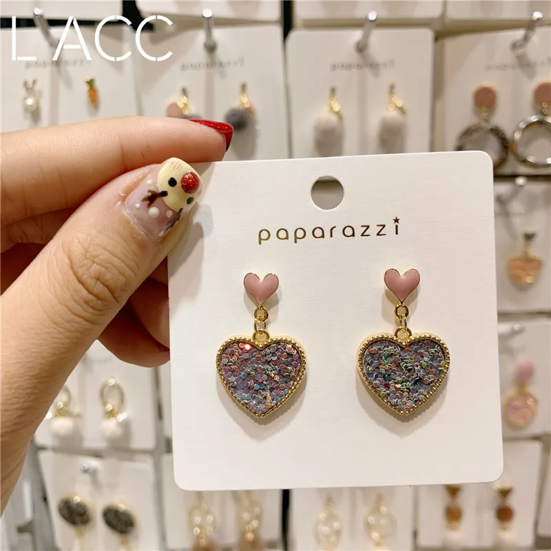 Korean Love Heart Flash Earrings Women's Fashion Earrings Drop Short Personality Earrings Boude D'oreille Femme 2019 Drop
Korean Love Heart Flash Earrings Women's Fashion Earrings Drop Short Personality Earrings Boude D'oreille Femme 2019 Drop