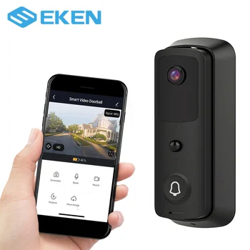 EKEN T4 Wireless home security Intercom door bell with Night Vision IR Motion Detection Alarm 1080P Full HD Doorbell
EKEN T4 Wireless home security Intercom door bell with Night Vision IR Motion Detection Alarm 1080P Full HD Doorbell