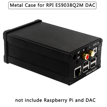 Metal Case for Raspberry Pi DAC R38 ES9038Q2M Digital Broadcast Board Shell for Raspberry Pi 3 Model B+/B
Metal Case for Raspberry Pi DAC R38 ES9038Q2M Digital Broadcast Board Shell for Raspberry Pi 3 Model B+/B