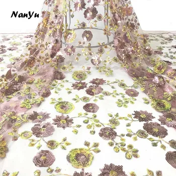 Beautiful Embroidered Lace Fabrics Flowers Sequined Embroidery Mesh Fabric For Clothing Skirt
Beautiful Embroidered Lace Fabrics Flowers Sequined Embroidery Mesh Fabric For Clothing Skirt