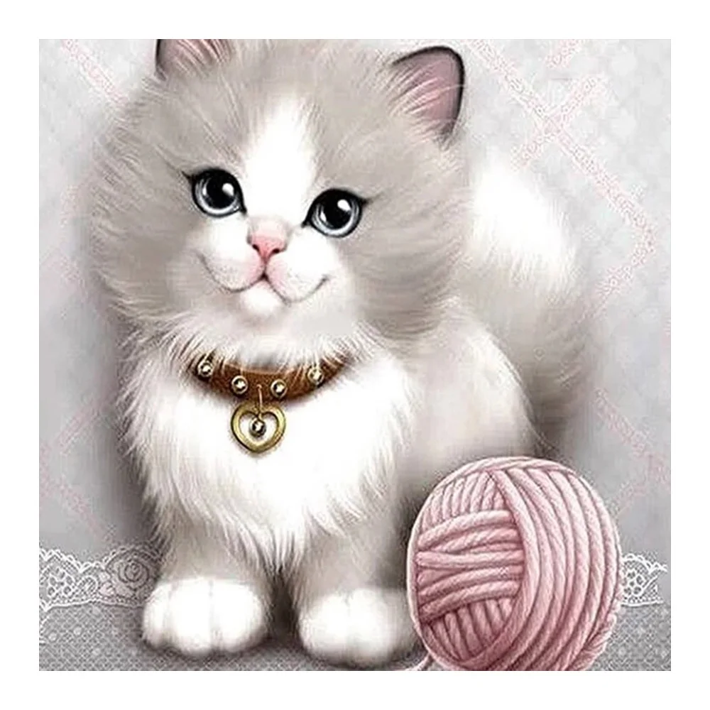 Cat and plush ball Diamond Painting Round Full Drill Cartoon Animal Nouveaute DIY Mosaic Embroidery 5D Cross Stitch home decor 
Cat and plush ball Diamond Painting Round Full Drill Cartoon Animal Nouveaute DIY Mosaic Embroidery 5D Cross Stitch home decor
