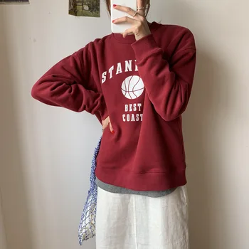 Letter Printing Increase Down Round Neck Sweater Woman 2020 Season Loose Lazy Student Loose Coat Tide Gr59 Hoodies Sweatshirt
Letter Printing Increase Down Round Neck Sweater Woman 2020 Season Loose Lazy Student Loose Coat Tide Gr59 Hoodies Sweatshirt