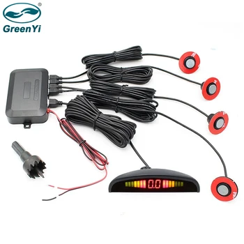 GreenYi 6 Color 4 PCS 16mm Flat Radar Sensors Car LED Display Parking Sensor Reverse Backup Detector With Buzzer Alert
GreenYi 6 Color 4 PCS 16mm Flat Radar Sensors Car LED Display Parking Sensor Reverse Backup Detector With Buzzer Alert