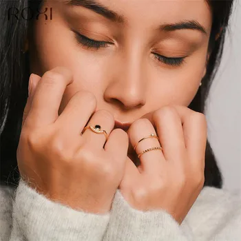 ROXI Genuine 925 Sterling Silver Rings for Women Round Zirconia Crystal Rings Finger Jewelry Thin Dainty Wedding Rings Anillos
ROXI Genuine 925 Sterling Silver Rings for Women Round Zirconia Crystal Rings Finger Jewelry Thin Dainty Wedding Rings Anillos