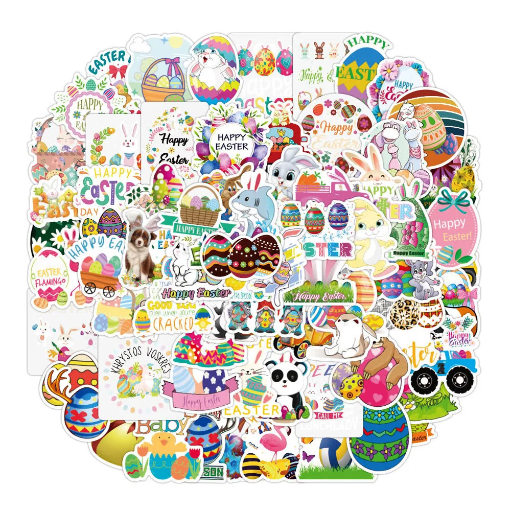 10/50/100PCS Cute Easter Eggs Bunny Stickers Aesthetic DIY Scrapbooking Water Bottle Suitcase Cartoon Decal Sticker for Kid Toy
10/50/100PCS Cute Easter Eggs Bunny Stickers Aesthetic DIY Scrapbooking Water Bottle Suitcase Cartoon Decal Sticker for Kid Toy