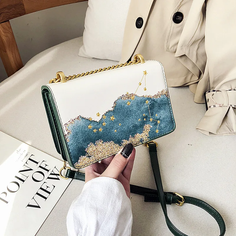 Bags Bag Women's 2019 Korean-style Fashion Spiraea Constellation Chain Square Sling Bag Mini Crossbody Bag Women's Fashion
Bags Bag Women's 2019 Korean-style Fashion Spiraea Constellation Chain Square Sling Bag Mini Crossbody Bag Women's Fashion
