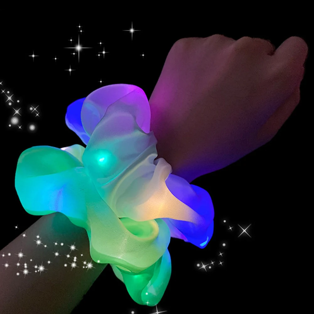 2020 New Arrival Girls LED Luminous Scrunchies Hairband Ponytail Holder Headwear Elastic Hair Bands Solid Color Hair Accessories
2020 New Arrival Girls LED Luminous Scrunchies Hairband Ponytail Holder Headwear Elastic Hair Bands Solid Color Hair Accessories