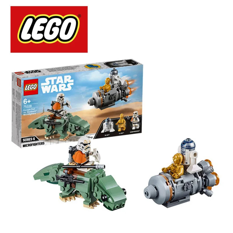 2019 LEGO Star Wars: A New Hope Escape Pod vs Dewback Microfighters 75228 Building Kit (177 Pieces) Ninjago Duplo Building Block
2019 LEGO Star Wars: A New Hope Escape Pod vs Dewback Microfighters 75228 Building Kit (177 Pieces) Ninjago Duplo Building Block