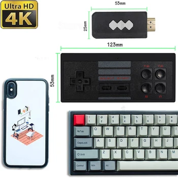 4K 818 HDMI USB Remote Handheld Game Player Mini Retro Video Games Console Wireless Controller Gamepad Joystick Dual Player gift
4K 818 HDMI USB Remote Handheld Game Player Mini Retro Video Games Console Wireless Controller Gamepad Joystick Dual Player gift