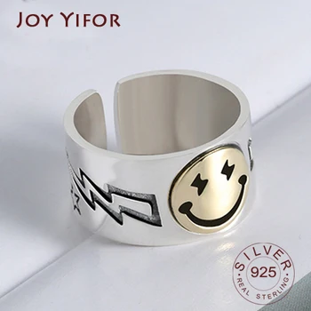 High Quality Fashion 925 Sterling Silver Geometric Layer Smile Face Adjustable Rings For Women Wholesale Jewelry
High Quality Fashion 925 Sterling Silver Geometric Layer Smile Face Adjustable Rings For Women Wholesale Jewelry