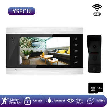 YSECU Apartment Building Video Door Phone WiFI Intercom Wireless with Phone Apps 7 Inch Monitor AHD 960P Doorbell Camera Unlock
YSECU Apartment Building Video Door Phone WiFI Intercom Wireless with Phone Apps 7 Inch Monitor AHD 960P Doorbell Camera Unlock