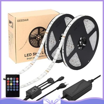 10M 5050RGB Music LED Light Strip Night Lights Lamps Ribbon Black Tape Flexible Waterproof IP65 LED Light Strip Backlighting
10M 5050RGB Music LED Light Strip Night Lights Lamps Ribbon Black Tape Flexible Waterproof IP65 LED Light Strip Backlighting