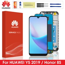 Ensemble écran tactile LCD de remplacement avec châssis, pour Huawei Y5 2019 Honor 8s=