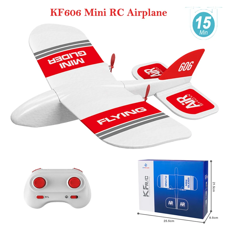 KF606 RC Plane 2.4Ghz EPP Foam RC Mini Glider Safe Drop Resistant 15 Minutes Flight Time Built-in Gyroscope aeromodelismo Toys
KF606 RC Plane 2.4Ghz EPP Foam RC Mini Glider Safe Drop Resistant 15 Minutes Flight Time Built-in Gyroscope aeromodelismo Toys