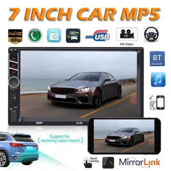 7013B In Dash Car Head Unit Bluetooth USB Rearview Radio Digital Media Receiver Brake Prompt Steering Wheel Control Function
7013B In Dash Car Head Unit Bluetooth USB Rearview Radio Digital Media Receiver Brake Prompt Steering Wheel Control Function