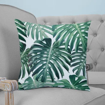 

Turtle Tropical Palm Leave Summer Hawaii Printed Throw Pillow Case Plush fabric Pillowcase Home Decorative Pillow Hot
