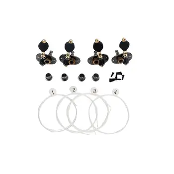 4 Pieces Ukulele String Tuning Pegs 2L2R with Nylon Ukulele Strings for Ukulele Cigar Box Guitar
4 Pieces Ukulele String Tuning Pegs 2L2R with Nylon Ukulele Strings for Ukulele Cigar Box Guitar