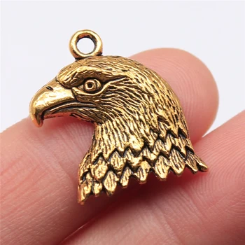 WYSIWYG 10pcs 21x19mm Eagle Head Charm Pendants For Jewelry Making Antique Silver Color Antique Gold Color
WYSIWYG 10pcs 21x19mm Eagle Head Charm Pendants For Jewelry Making Antique Silver Color Antique Gold Color