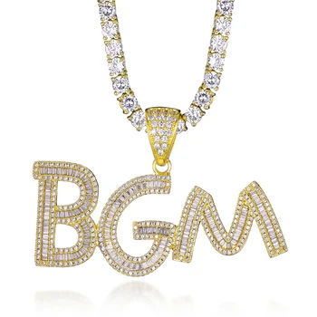 Hip Hop Custom Name Letters Cubic Zircon Bling Baguette Letters Iced Out Chain Pendants & Necklaces For Men Jewelry
Hip Hop Custom Name Letters Cubic Zircon Bling Baguette Letters Iced Out Chain Pendants & Necklaces For Men Jewelry
