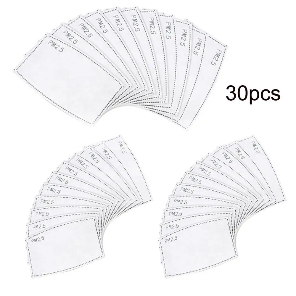 30PCS Five Layers Air Mask Filtering PM2.5 Activated Carbon Filter Face Mask Protective from Dust Haze Germs Allergies Smoke
30PCS Five Layers Air Mask Filtering PM2.5 Activated Carbon Filter Face Mask Protective from Dust Haze Germs Allergies Smoke