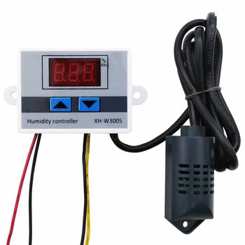Digital Humidity Sensor Controller XH-W3005 12V/24V/220V Humidistat Hygrometer Humidity Control Switch Regulator+Humidity Sensor
Digital Humidity Sensor Controller XH-W3005 12V/24V/220V Humidistat Hygrometer Humidity Control Switch Regulator+Humidity Sensor