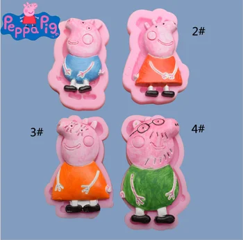 3D Peppa Pig Silicone Mold Peppa Pig Cupcake Topper Fondant Baking Chocolate Candy Molds Birthday Party Cake Decorating Tools
3D Peppa Pig Silicone Mold Peppa Pig Cupcake Topper Fondant Baking Chocolate Candy Molds Birthday Party Cake Decorating Tools