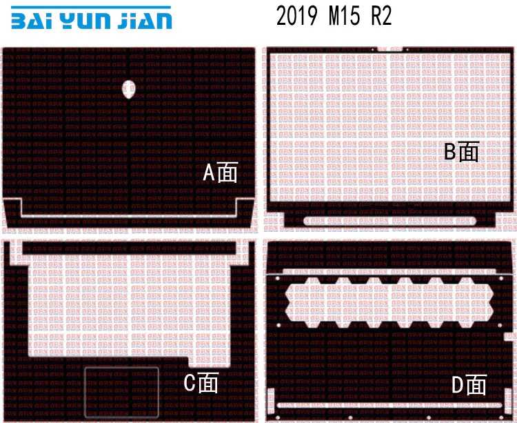 Наклейка KH для ноутбука защитная пленка из углеродного волокна M15 R2 ALW15M 15 6 дюйма