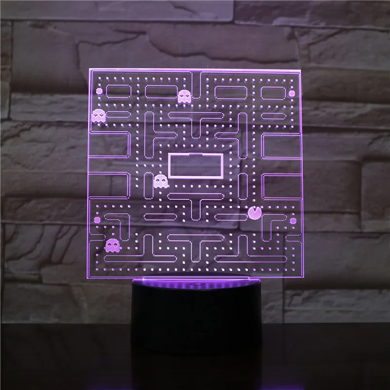 Pac Man Multicolor RGBW Decorative lights Boys Child Kids Baby Gifts Game Pacman USB 3D LED Night Light Table Lamp Bedside Light
Pac Man Multicolor RGBW Decorative lights Boys Child Kids Baby Gifts Game Pacman USB 3D LED Night Light Table Lamp Bedside Light
