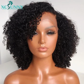 200 Density 13x4 Lace Frontal Wig Short Curly Bob Wig Deep Curly Lace Front Human Hair Wigs Remy Brazilian Hair 14inch xcsunny
200 Density 13x4 Lace Frontal Wig Short Curly Bob Wig Deep Curly Lace Front Human Hair Wigs Remy Brazilian Hair 14inch xcsunny