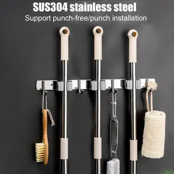 Stainless Steel Broom Holder Heavy Duty Practical Clip Mop Organizer Wall Mount Hook Storage Space Saving Hanger Multifunctional
Stainless Steel Broom Holder Heavy Duty Practical Clip Mop Organizer Wall Mount Hook Storage Space Saving Hanger Multifunctional