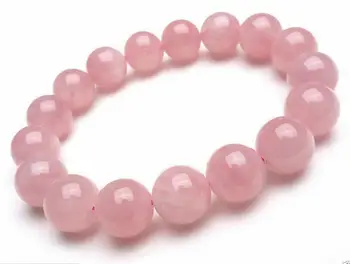 Fashion 10mm Pink Rose Quartz Round Gem stone Beads Bracelet 7.5" 
Fashion 10mm Pink Rose Quartz Round Gem stone Beads Bracelet 7.5"