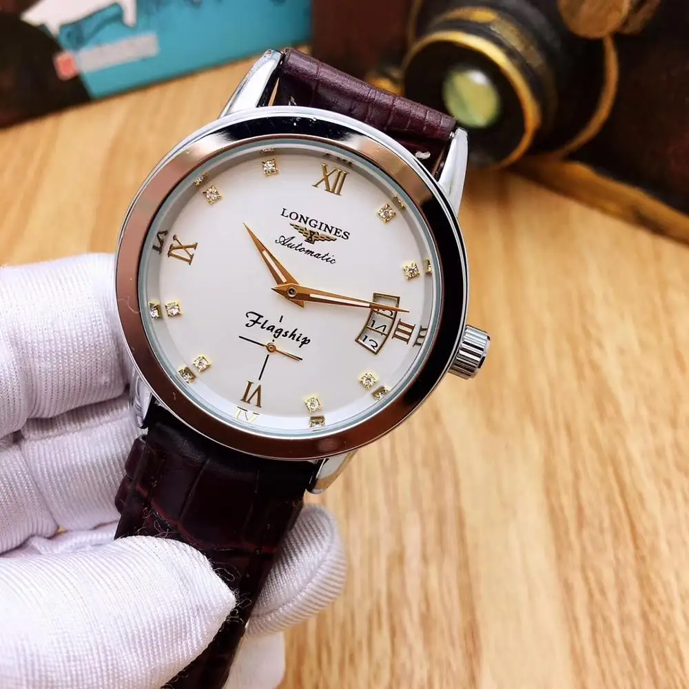 2020 new Longines-three needles casual men's watch strap trend automatic movement 007 mechanical men's watch 1801
2020 new Longines-three needles casual men's watch strap trend automatic movement 007 mechanical men's watch 1801
