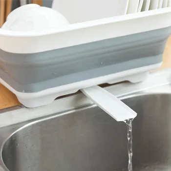 Drain Hole Sink Design Home Drying Dish Rack Portable TPR Utensil Kitchen Foldable Tableware Practical Organizer Bowl Storage
Drain Hole Sink Design Home Drying Dish Rack Portable TPR Utensil Kitchen Foldable Tableware Practical Organizer Bowl Storage