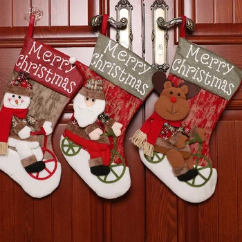 3 Pcs Christmas Stocking Classic Personalized Large Stockings Santa and Snowman and Elk for Christmas Party Decorations
3 Pcs Christmas Stocking Classic Personalized Large Stockings Santa and Snowman and Elk for Christmas Party Decorations