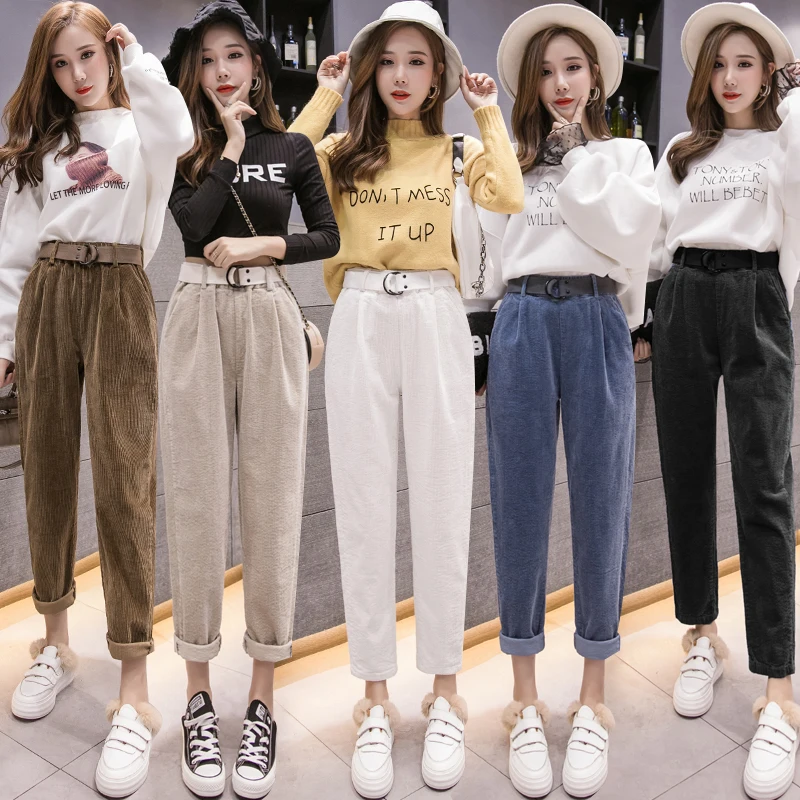 2020 New Corduroy Pants Women'S Autumn And Winter Harem Pants Student Loose Korean Version Of All-Match Corduro Leisure Trousers
2020 New Corduroy Pants Women'S Autumn And Winter Harem Pants Student Loose Korean Version Of All-Match Corduro Leisure Trousers