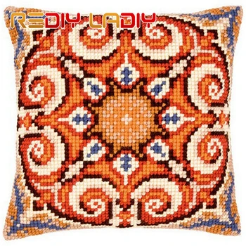 REDIY LADIY Cross Stitch Cushion Cover Classic Pattern Chunky Cross-Stitch Kits Handmade Pillow Yarn for Embroidery Pillow Case
REDIY LADIY Cross Stitch Cushion Cover Classic Pattern Chunky Cross-Stitch Kits Handmade Pillow Yarn for Embroidery Pillow Case